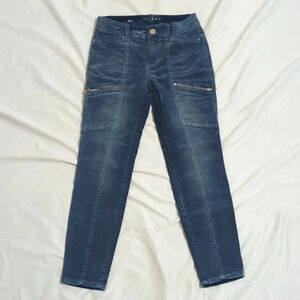 WHBM Everyday Soft High-Rise Skinny Corduroy Pants, Color Blue Size 00S